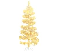 vidaXL Albero di Natale Preilluminato con Vaso Bianco 180 cm in PVC