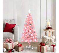 vidaXL Albero di Natale Rosa 120 cm PVC