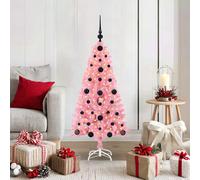 vidaXL Albero di Natale Rosa 120 cm PVC