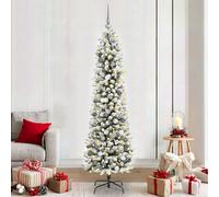 vidaXL Albero di Natale snodato Bianco 210 cm PVC