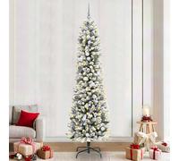 vidaXL Albero di Natale snodato Bianco 240 cm PVC