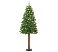 vidaXL Albero di Natale snodato con 300 LED con supporto Verde 180 cm