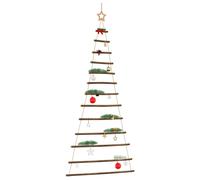vidaXL Albero di Natale da Parete con Stella 86x180 cm Ramo Naturale