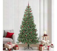 vidaXL Albero di Natale Verde 240 cm PVC