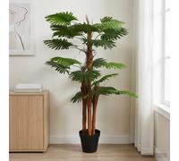 vidaXL Albero di Palma Fan Artificiale Verde 60 x 25 x 170 cm