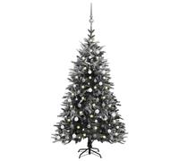vidaXL Albero Natale Artificiale con LED Palline e Neve 180cm PVC e PE