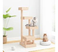 vidaXL Albero per Gatti 45,5x49x103 cm in Legno Massello di Pino