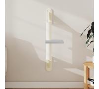 vidaXL Albero per Gatti con Tiragraffi a Parete Grigio Chiaro 85,5 cm