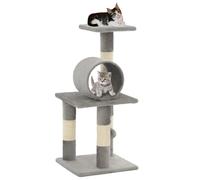 vidaXL Albero per Gatti con Tiragraffi in Sisal 65 cm Grigio