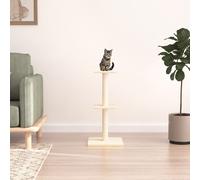 vidaXL Albero per Gatti con Tiragraffi in Sisal Crema 73 cm