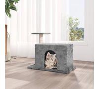 Albero per Gatti con Tiragraffi in Sisal Grigio Chiaro 51 cm