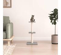 vidaXL Albero per Gatti con Tiragraffi in Sisal Grigio Chiaro 73 cm