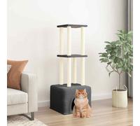 AX Albero Tiragraffi 47.5x47.5x133.5cm Casetta Sisal Gatti Peluche Casa + 172084