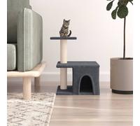 vidaXL Albero per Gatti con Tiragraffi in Sisal Grigio Scuro 48 cm