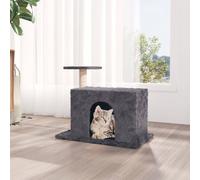 vidaXL Albero per Gatti con Tiragraffi in Sisal Grigio Scuro 51 cm