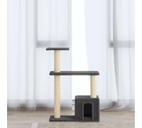 vidaXL Albero per Gatti con Tiragraffi in Sisal Grigio Scuro 70 cm