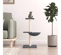 vidaXL Albero per Gatti con Tiragraffi in Sisal Grigio Scuro 72 cm