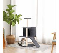 vidaXL Albero per Gatti con Tiragraffi in Sisal Grigio Scuro 82 cm