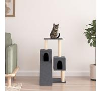 vidaXL Albero per Gatti con Tiragraffi in Sisal Grigio Scuro 82 cm