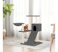 vidaXL Albero per Gatti con Tiragraffi in Sisal Grigio Scuro 82 cm