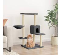 AX Albero Tiragraffi 78x59x95cm Casetta Sisal Gatti Peluche Piattaforma + 172075