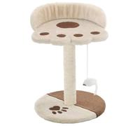 vidaXL Albero per Gatti e Tiragraffi Sisal 40 cm Beige e Marrone Struttura