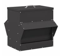 vidaXL Alimentatori per polli nero 40,5 x 45 x 41 cm Acciaio laminato a freddo, Altri prodotti industriali, forme rettangolari, materiali robusti, design fantastico, soluzioni creative per aziende