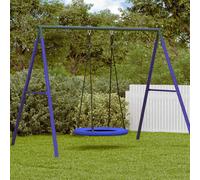 vidaXL Altalena a nido Blu 100 x 100 x 180 cm Plastica