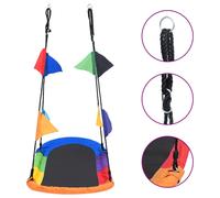 VidaXL Altalena a Nido con Bandierine 165x70 cm