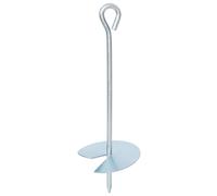 vidaXL Ancora per Terra 2 pz Ø10 x 30 cm Metallo Galvanizzato Argento