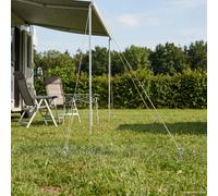 vidaXL Ancora per Terra 2 pz Ø10 x 40 cm Metallo Galvanizzato Argento