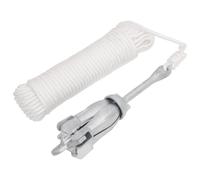 vidaXL Ancora Pieghevole con Corda Argento 2,5 kg in Ferro Malleabile