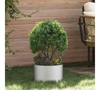 vidaXL Anello per vaso Argento 30 x 30 x 20 cm Acciaio zincato