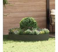 vidaXL Anello per vaso Verde oliva 120 x 120 x 20 cm