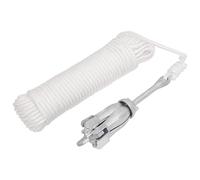 vidaXL Anker met touw inklapbaar 1,5 kg smeedijzer zilverkleurig