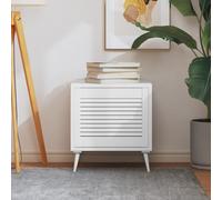 vidaXL Anta a Lamelle Bianca 39,5x49,4 cm in Legno di Pino