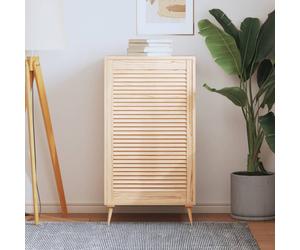 vidaXL Anta a Lamelle in Legno Massello di Pino 99,3x59,4 cm