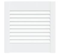 vidaXL Anta con Design a Lamelle Bianca 39,5x39,4 cm in Legno di Pino
