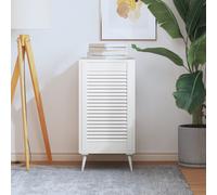 vidaXL Anta con Design a Lamelle Bianca 69x39,4 cm in Legno di Pino