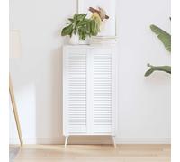 vidaXL Ante a Lamelle 2 pz Bianche 99x29,5 cm, Porta della mobilia, Porta dell'Armadio, Pannello a lamelle in Legno, Porta dell'Armadio con Le doghe