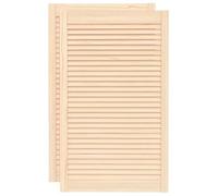 vidaXL Ante a Lamelle 2 pz in Legno Massello di Pino 99,3x59,4 cm