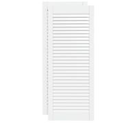 vidaXL Ante a Lamelle 2 pz Legno Massello di Pino Bianco 99,3x39,4 cm