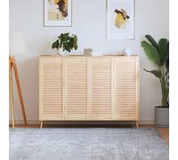vidaXL Ante a Lamelle 4 pz in Legno Massello di Pino 99,3x39,4 cm
