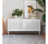 vidaXL Ante a Lamelle Bianche 2 pz Bianche 39,5x59,4 cm Legno di Pino