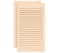 vidaXL Ante a Lamelle 2 pz in Legno Massello di Pino 69x39,4 cm