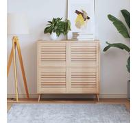 vidaXL Ante a Lamelle 4 pz in Legno Massello di Pino 39,5x49,4 cm