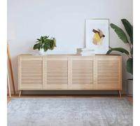 vidaXL Ante con Design a Lamelle 4 pz 61,5x49,4 cm in Legno di Pino