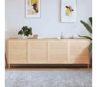 vidaXL Ante con Design a Lamelle 4 pz 69x59,4 cm in Legno di Pino