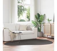 vidaXL Anthracite Wave Pattern Area Rug, Soft Short Pile Indoor Carpet for Living Room and Bedroom, Modern Polypropylene Floor Mat with Fade-Resistant