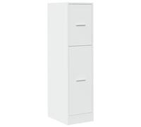 vidaXL Armadietto da farmacia Bianco 30x41x118 cm in truciolato con cassetti